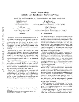 Phrase-Verified Voting: Verifiable Low-Tech Remote Boardroom Voting