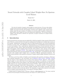 Neural Networks with Complex-Valued Weights Have No Spurious Local
  Minima