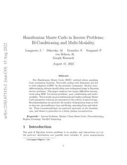 Hamiltonian Monte Carlo in Inverse Problems; Ill-Conditioning and
  Multi-Modality