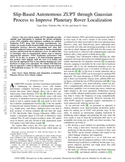 Slip-Based Autonomous ZUPT through Gaussian Process to Improve Planetary
  Rover Localization