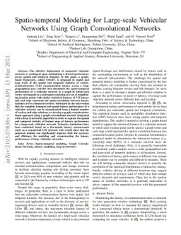 Spatio-temporal Modeling for Large-scale Vehicular Networks Using Graph
  Convolutional Networks