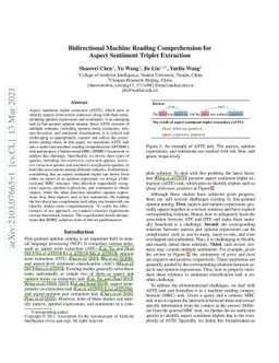 Bidirectional Machine Reading Comprehension for Aspect Sentiment Triplet
  Extraction