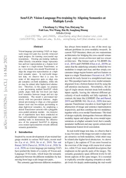 SemVLP: Vision-Language Pre-training by Aligning Semantics at Multiple
  Levels