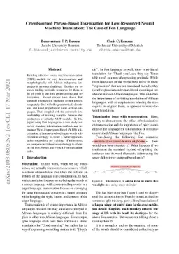 Crowdsourced Phrase-Based Tokenization for Low-Resourced Neural Machine
  Translation: The Case of Fon Language