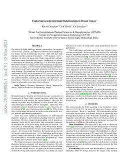 Exploring Genetic-histologic Relationships in Breast Cancer