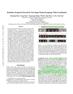 Boundary Proposal Network for Two-Stage Natural Language Video
  Localization