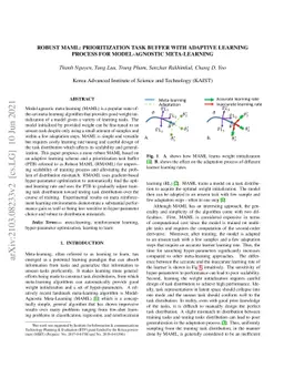 Robust MAML: Prioritization task buffer with adaptive learning process
  for model-agnostic meta-learning