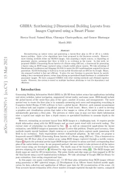 GRIHA: Synthesizing 2-Dimensional Building Layouts from Images Captured
  using a Smart Phone