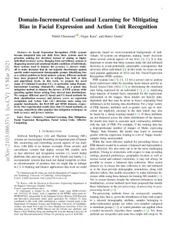 Domain-Incremental Continual Learning for Mitigating Bias in Facial
  Expression and Action Unit Recognition