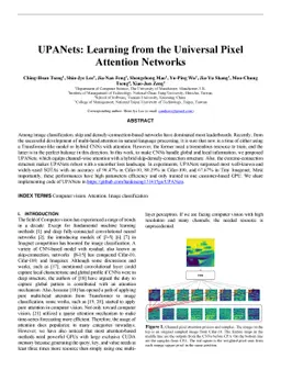 UPANets: Learning from the Universal Pixel Attention Networks