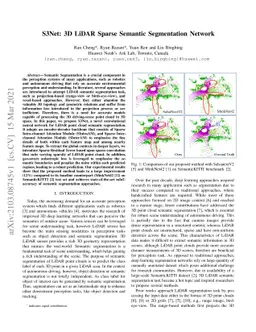 S3Net: 3D LiDAR Sparse Semantic Segmentation Network