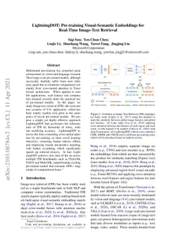 LightningDOT: Pre-training Visual-Semantic Embeddings for Real-Time
  Image-Text Retrieval