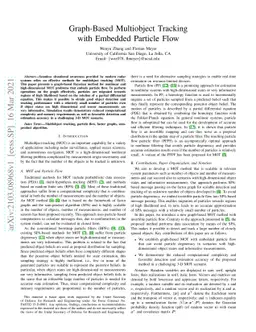 Graph-Based Multiobject Tracking with Embedded Particle Flow