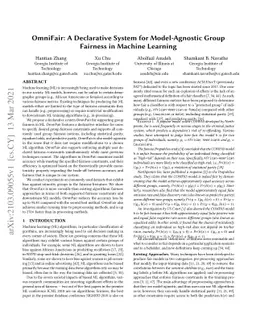 OmniFair: A Declarative System for Model-Agnostic Group Fairness in
  Machine Learning