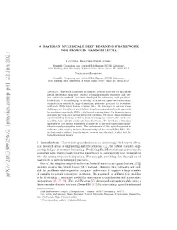 A Bayesian Multiscale Deep Learning Framework for Flows in Random Media