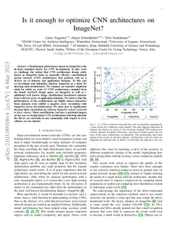 Is it enough to optimize CNN architectures on ImageNet?