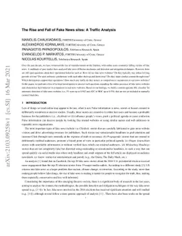 The Rise and Fall of Fake News sites: A Traffic Analysis