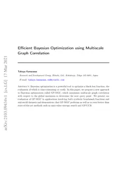 Efficient Bayesian Optimization using Multiscale Graph Correlation