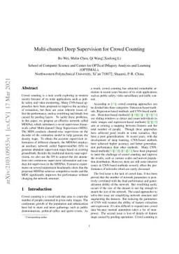 Multi-channel Deep Supervision for Crowd Counting