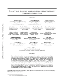 A Practical Guide to Multi-Objective Reinforcement Learning and Planning