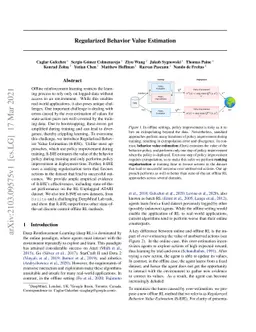 Regularized Behavior Value Estimation