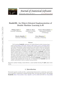 DoubleML -- An Object-Oriented Implementation of Double Machine Learning
  in R