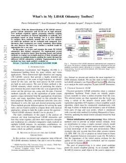 What's in My LiDAR Odometry Toolbox?