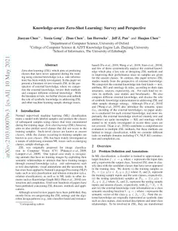 Knowledge-aware Zero-Shot Learning: Survey and Perspective