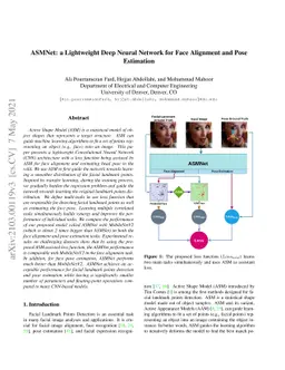 ASMNet: a Lightweight Deep Neural Network for Face Alignment and Pose
  Estimation