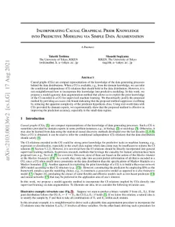 Incorporating Causal Graphical Prior Knowledge into Predictive Modeling
  via Simple Data Augmentation