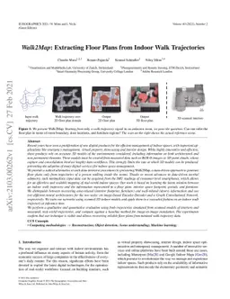 Walk2Map: Extracting Floor Plans from Indoor Walk Trajectories