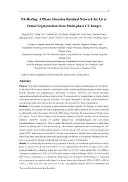 PA-ResSeg: A Phase Attention Residual Network for Liver Tumor
  Segmentation from Multi-phase CT Images