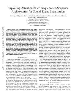 Exploiting Attention-based Sequence-to-Sequence Architectures for Sound
  Event Localization