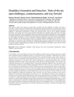 Deepfakes Generation and Detection: State-of-the-art, open challenges,
  countermeasures, and way forward