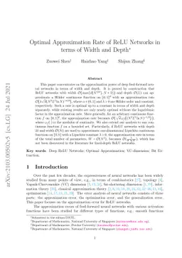 Optimal Approximation Rate of ReLU Networks in terms of Width and Depth