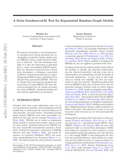 A Stein Goodness of fit Test for Exponential Random Graph Models