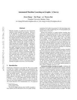 Automated Machine Learning on Graphs: A Survey