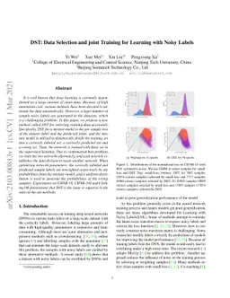 DST: Data Selection and joint Training for Learning with Noisy Labels
