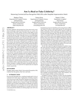 Am I a Real or Fake Celebrity? Measuring Commercial Face Recognition Web
  APIs under Deepfake Impersonation Attack