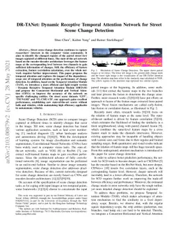 DR-TANet: Dynamic Receptive Temporal Attention Network for Street Scene
  Change Detection