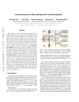 Counterfactual Zero-Shot and Open-Set Visual Recognition