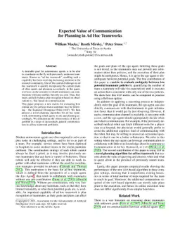 Expected Value of Communication for Planning in Ad Hoc Teamwork