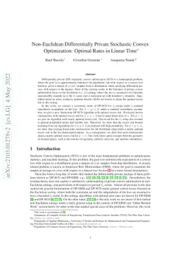 Non-Euclidean Differentially Private Stochastic Convex Optimization:
  Optimal Rates in Linear Time