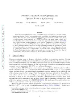Private Stochastic Convex Optimization: Optimal Rates in $\ell_1$
  Geometry