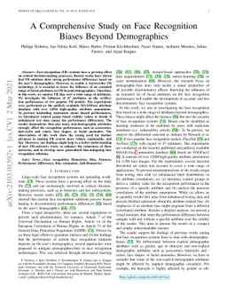 A Comprehensive Study on Face Recognition Biases Beyond Demographics