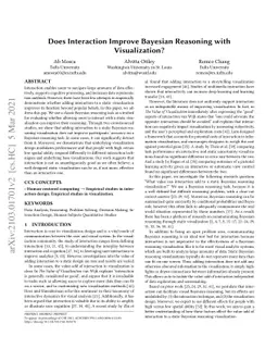 Does Interaction Improve Bayesian Reasoning with Visualization?