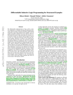 Differentiable Inductive Logic Programming for Structured Examples