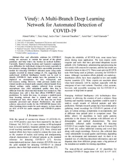 Virufy: A Multi-Branch Deep Learning Network for Automated Detection of
  COVID-19
