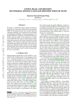 Listen, Read, and Identify: Multimodal Singing Language Identification
  of Music