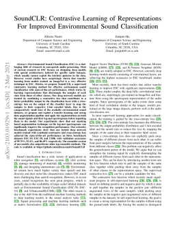 SoundCLR: Contrastive Learning of Representations For Improved
  Environmental Sound Classification